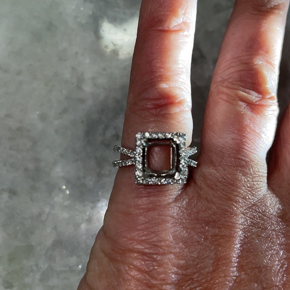 Diamond ring setting. - Picture 3 of 7